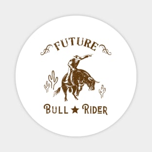 Future Bull Rider Cowboy Western Men Magnet